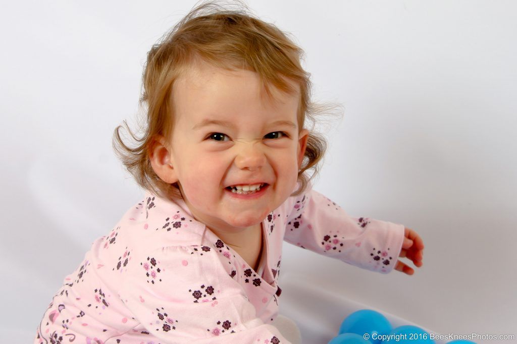 young girl enjoying the family photoshoot